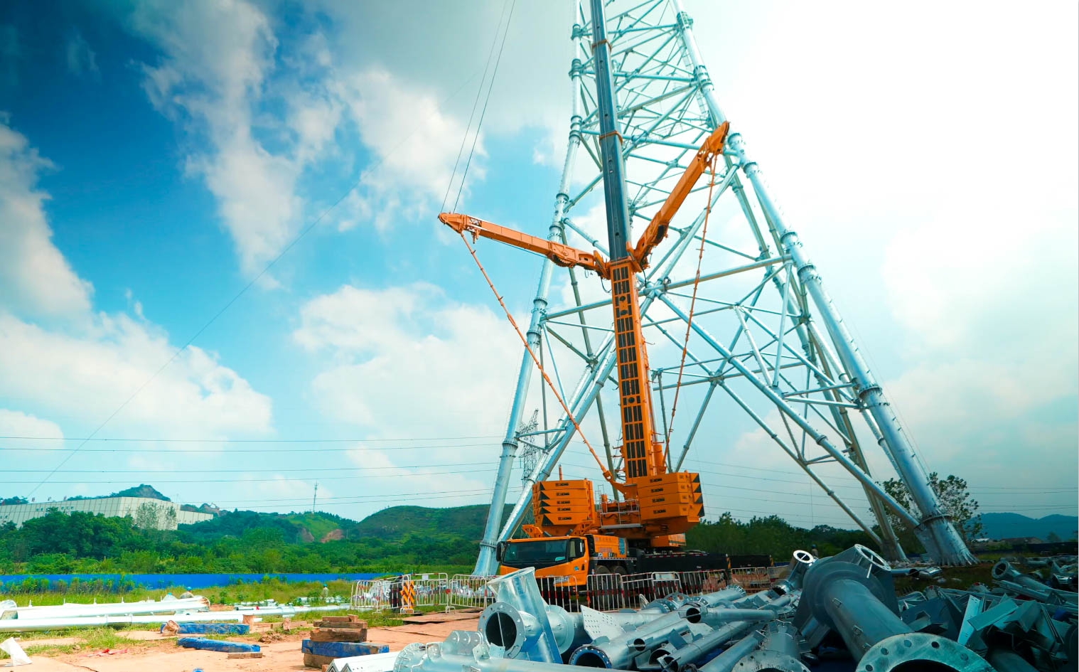 emc易倍“百变金刚”XCA600L8助力湖北送变电工程项目