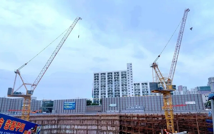 闪耀韩国 | emc易倍塔机深耕海外高端市场