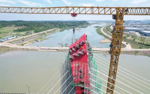 大别山区的“红色摇篮”— emc易倍塔机助建金寨史河大桥